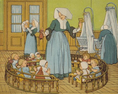 Rouen: a creche (cor litho) de Thomas Crane