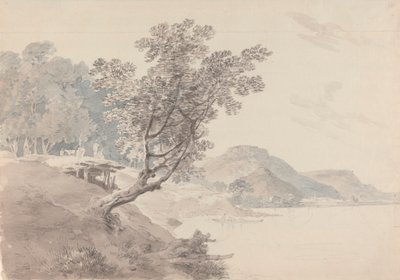 Akbarpur Gaut, perto de Rhotas, Índia de Thomas Daniell