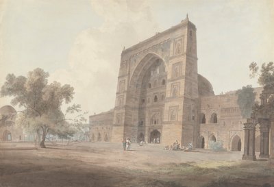 Entrada principal da Mesquita Jami, Jaunpur de Thomas Daniell