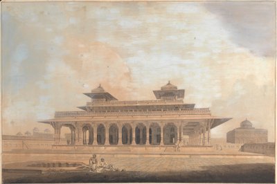 Parte do Palácio em Allahbad de Thomas Daniell