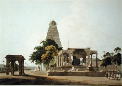 The Great Bull, An Hindoo Idol, At Tanjore, placa XXII de 