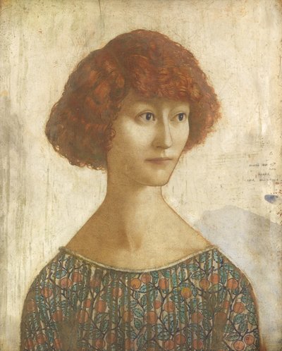 Donna Cristina (têmpera e lápis sobre painel) de Thomas Derrick