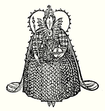 Rainha Isabel I (litografia) de Thomas Derrick