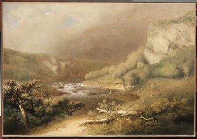 Rapids do rio, 1825 de Thomas Doughty