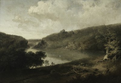 Vista de um lago, c.1830 (óleo sobre tela) de Thomas Doughty