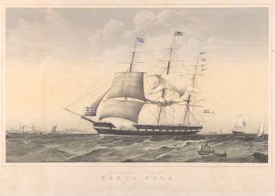 O célebre Clipper Ship Marco Polo de Thomas Dove