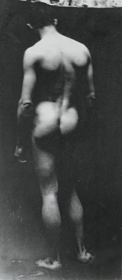 Nu em pé Samuel Murray, c. 1890-1892. de Thomas Eakins