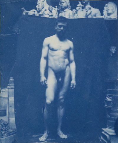 Nu em pé Samuel Murray, c. 1890-1892. de Thomas Eakins
