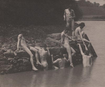 Estudo para "Swimming" (Natação) de Thomas Eakins