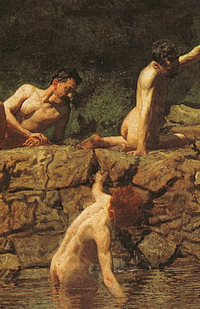 Buraco de Natação, 1885 de Thomas Eakins