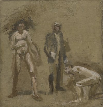 Tomando o Conde, estudo, 1898 de Thomas Eakins