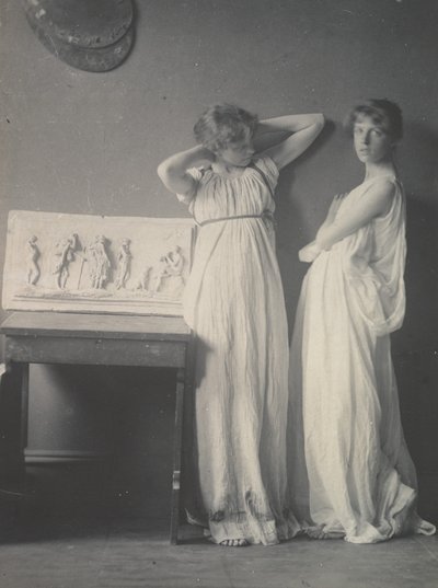 Dois alunos em trajes gregos, 1883., 1883. de Thomas Eakins