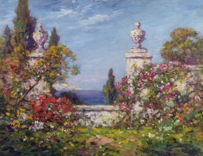 Um jardim mediterrâneo de Thomas Edwin Mostyn