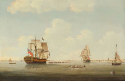 HMS Woolwich a reboque de Thomas Elliott