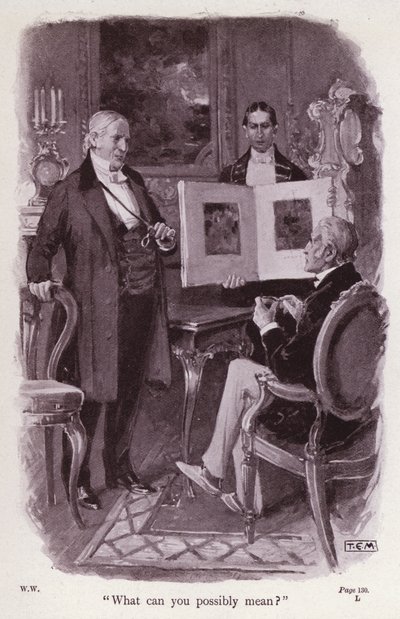 Ilustração para The Woman In White by Wilkie Collins (litho) de Thomas Eyre Macklin