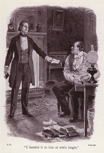 Ilustração para The Woman In White by Wilkie Collins (litho) de Thomas Eyre Macklin