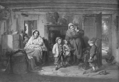 The Mitherless Bairn, c1893, 1911 de Thomas Faed