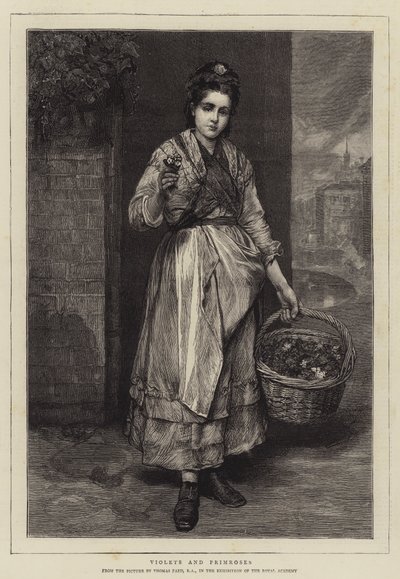 Violetas e Prímulas de Thomas Faed