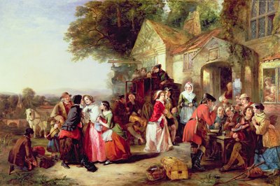 A chegada do treinador, 1850 de Thomas Falcon Marshall