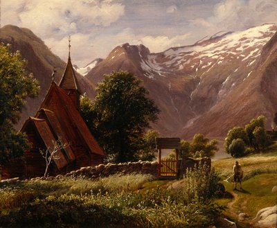 Igreja Tjugum, Balestrand de Thomas Fearnley