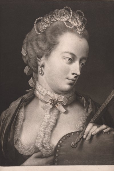 A senhora elegantemente vestida de Thomas Frye