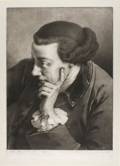 Retrato de um jovem, olhando para a esquerda (auto-retrato), de cabeças em tamanho real de Thomas Frye
