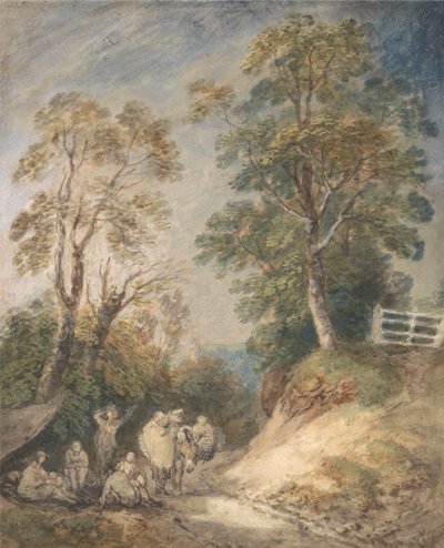 Pista do País com Ciganos a Descansar de Thomas Gainsborough