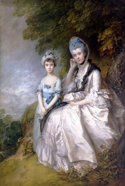 Hester, condessa de Sussex e sua filha, Lady Barbara Yelverton de Thomas Gainsborough