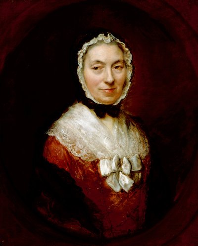Lady In A Mob Cap (óleo sobre tela) de Thomas Gainsborough