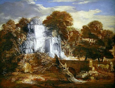 Paisagem com uma figura e Gado (óleo sobre tela) de Thomas Gainsborough