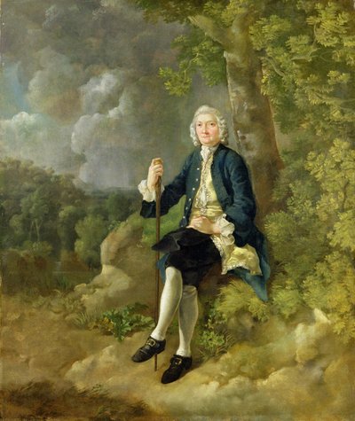 Sr. Clayton Jones, c.1744-45 (óleo sobre tela) de Thomas Gainsborough