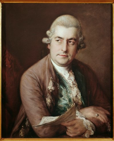 Retrato do compositor alemão Johan Christian Bach de Thomas Gainsborough