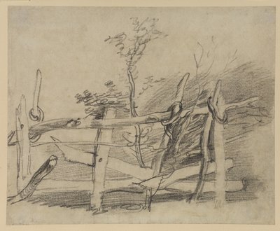Estudo de um velho obstáculo de Thomas Gainsborough