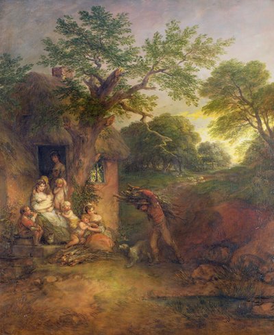 Casa do Lenhador, c.1780 de Thomas Gainsborough