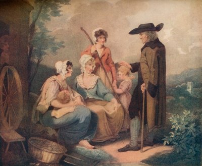 A porta da casa de campo, c1791 de Thomas Gaugain
