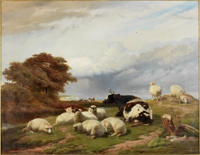 Nos pântanos perto de Ramsgate, ilha de Thanet de Thomas George Cooper