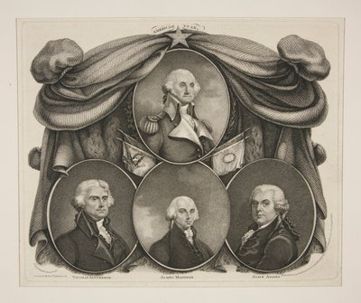 (Washington) Thomas Jefferson. - James Madison. - John Adams de Thomas Gimbrede