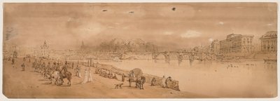 Uma seleção das vinte das vistas mais pitorescas de Paris, 1802. de Thomas Girtin