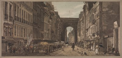 Uma seleção de vinte das vistas mais pitorescas de Paris: vista do portão de St. Denis tirada dos subúrbios de Thomas Girtin