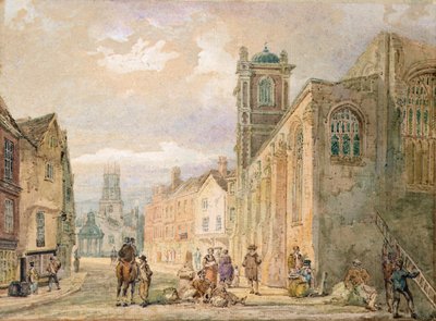 All Saints Pavement, York (lápis e aguarela) de Thomas Girtin