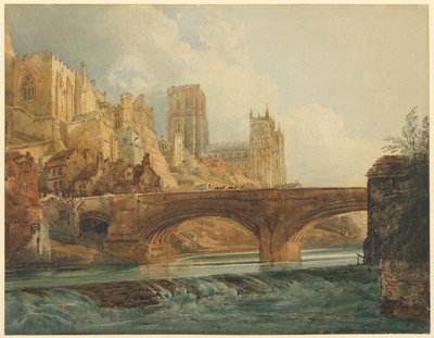Catedral e Castelo de Durham de Thomas Girtin