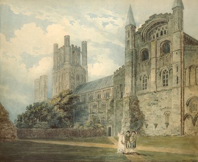 Catedral de Ely, final do século XVIII de Thomas Girtin