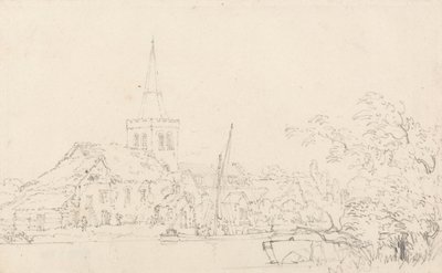 Igreja de Great Marlow, Buckinghamshire de Thomas Girtin