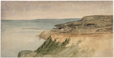 Lyme Regis, Dorset, c.1797 (wc sobre lápis em papel texturizado) de Thomas Girtin