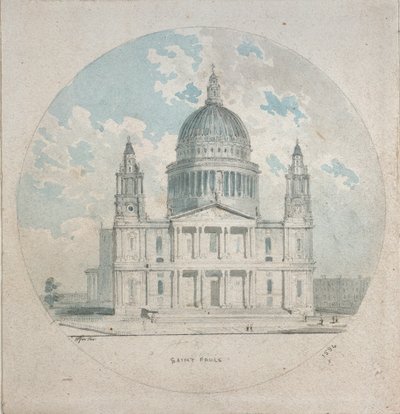 Catedral de São Paulo, c1790 de Thomas Girtin