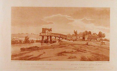 O moinho de água acima da ponte em Charenton de Thomas Girtin