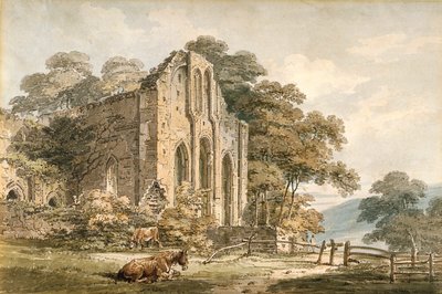 Abadia de Valle Crucis, Denbighshire, Norte do País de Gales de Thomas Girtin