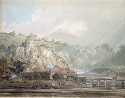 Vista de Chepstow, Monmouthshire, c.1791-1792 de Thomas Girtin