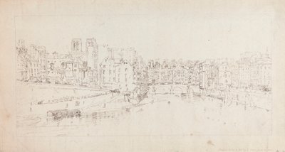 Vista de Pont St. Michel da Pont Neuf de Thomas Girtin