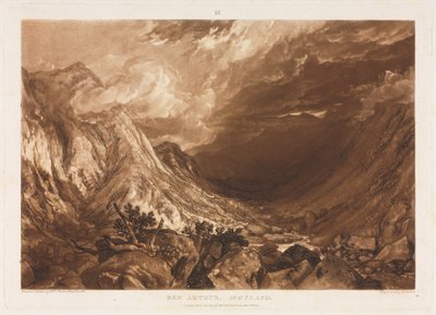Liber Studorium: Ben Arthur, Escócia, c. 1818. de Thomas Guff Lupton